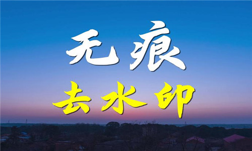 无痕除水印