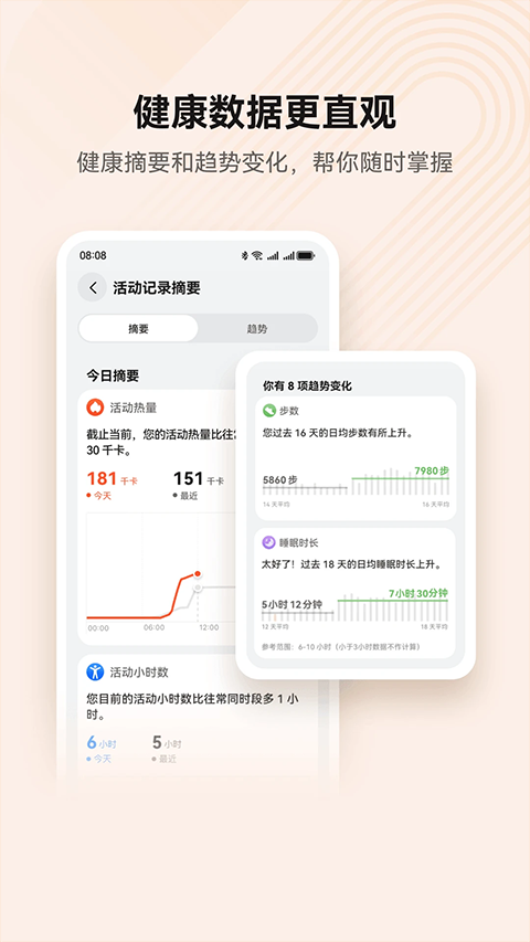 华为运动健康计步器