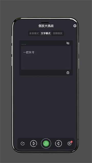 倒放大挑战