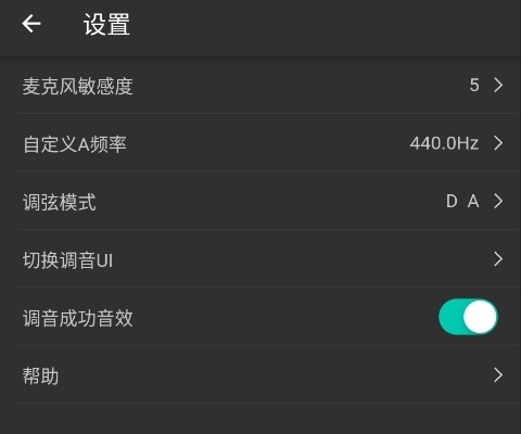 调音器设置