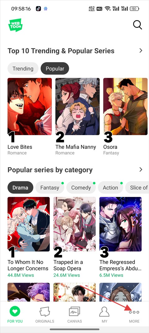 Webtoon台版
