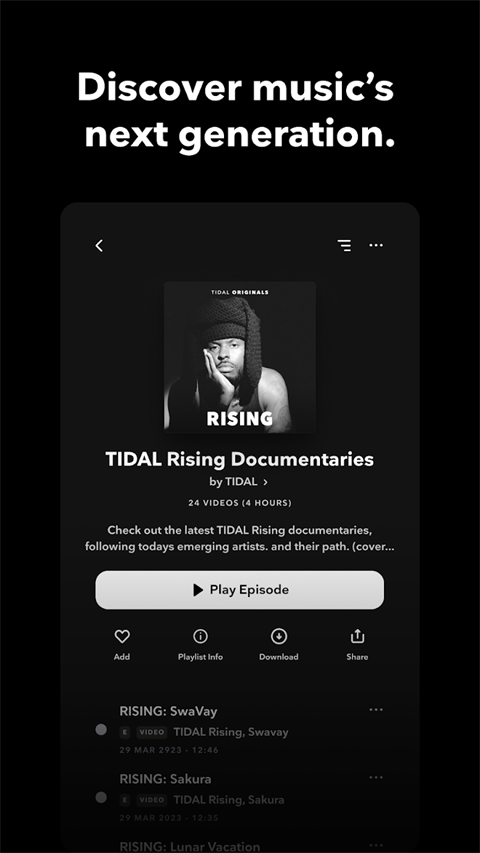 tidal音乐播放器