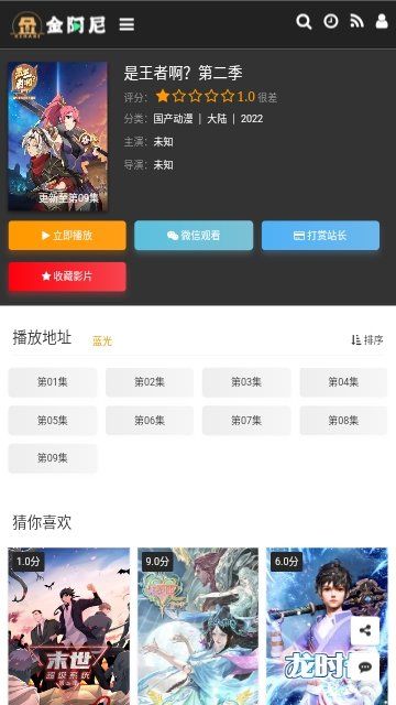金阿尼动画软件下载