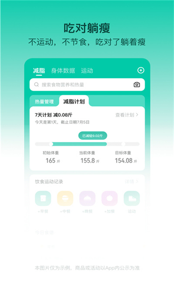 热量减肥法