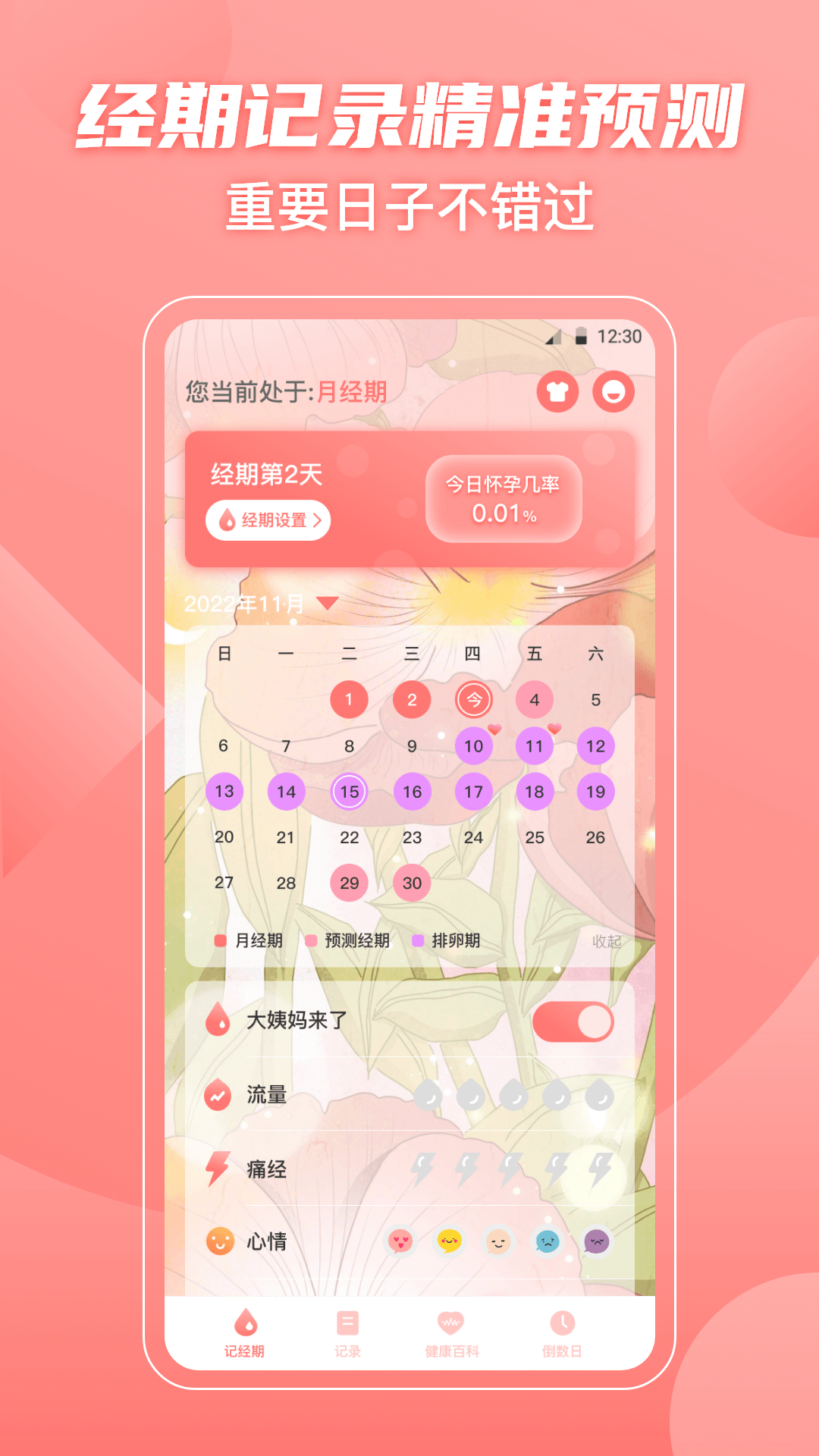 大姨妈flo助手APP版