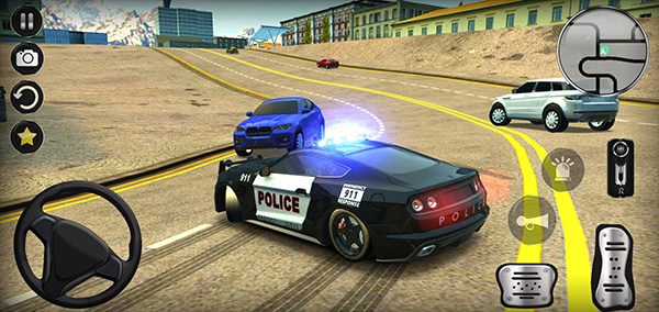警车漂移赛车