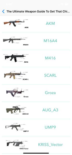 Weapons PubgTrivia
