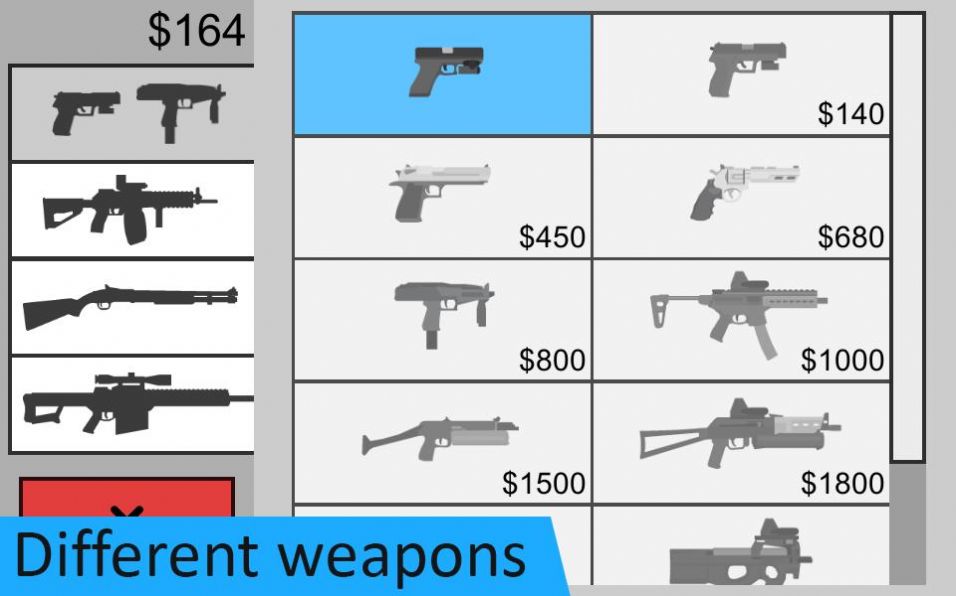 平面僵尸战争游戏安卓版(Flat Zombies Cleanup Defense)