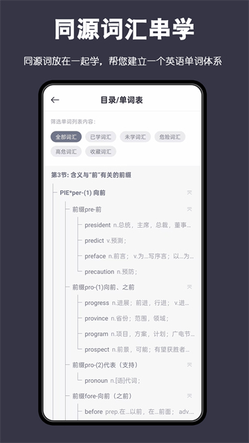 词根背单词