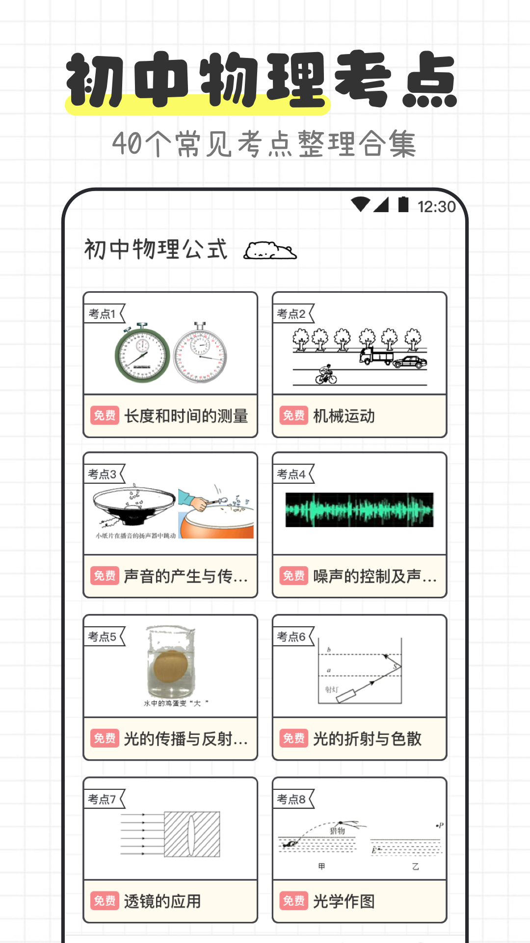 物理公式定律宝典