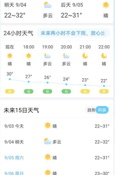 天气非常准