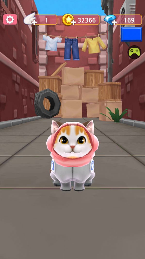 猫咪跑酷飞行冒险游戏版