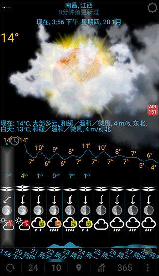 eweather天气圆盘