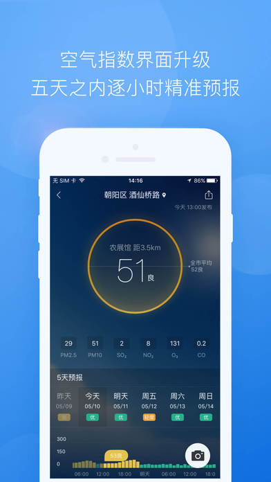 墨迹天气预报app
