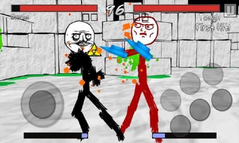 暴漫火柴人格斗游戏安卓版(Stickman Meme Fight)