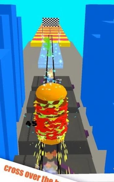 汉堡滑翔游戏中文版(Burger Gliding)