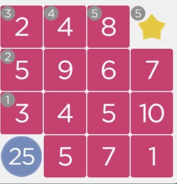 数字迷阵游戏
