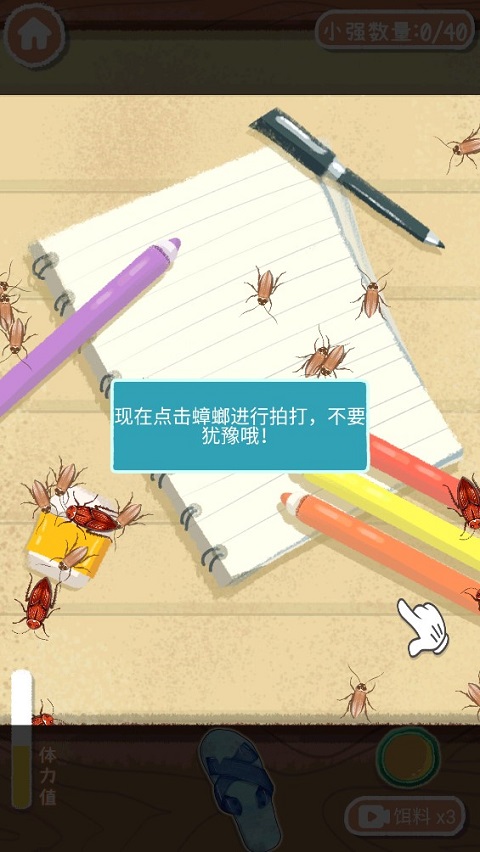 天天打小强