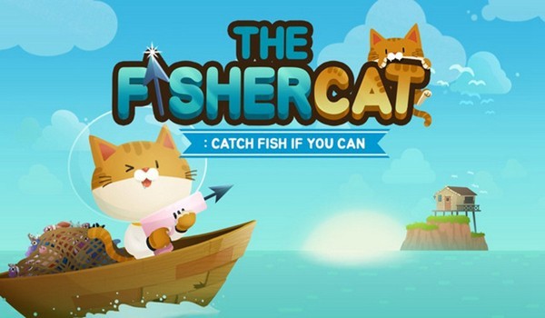 爱捉鱼的猫图片1