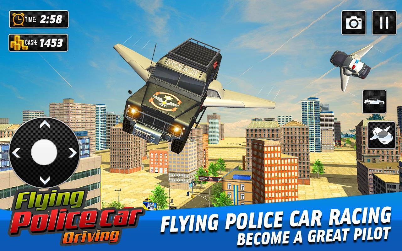 飞行警车驾驶游戏中文版(Flying Police Car Driving Game)