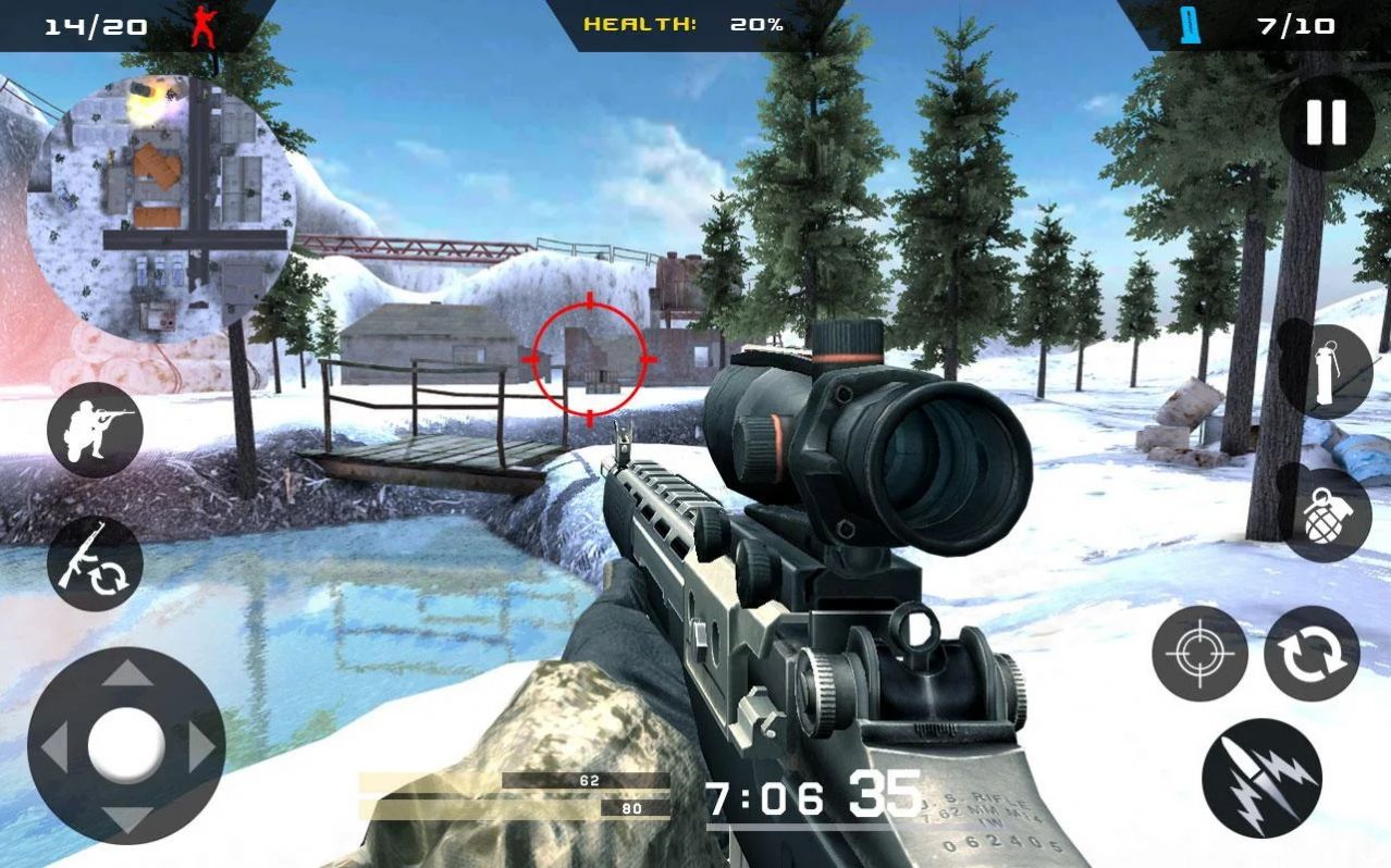 使命战争战区游戏安卓版(Winter MountAIn Sniper)