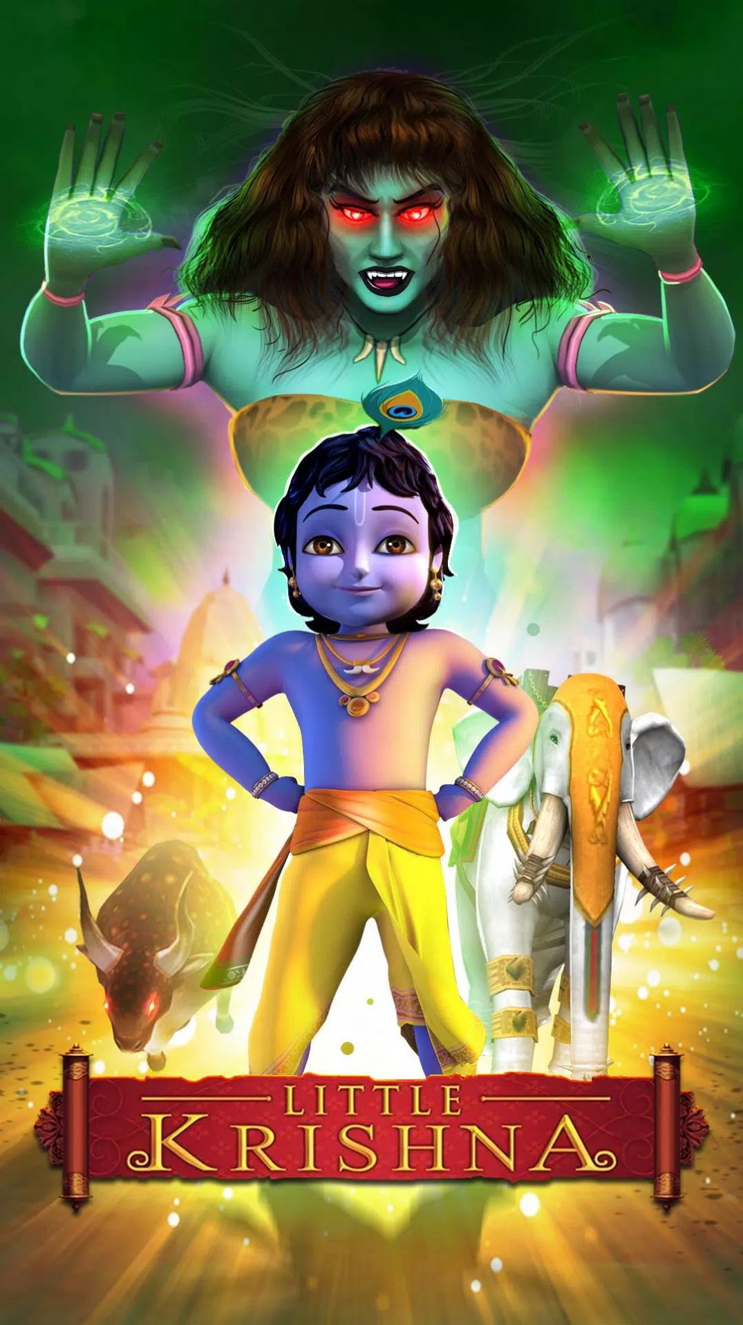 阿拉丁神灯跑酷游戏中文版(Little Krishna)