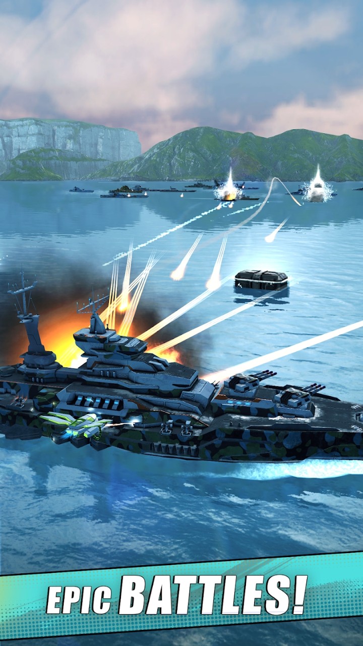 舰队战舰射击游戏安卓版(Idle Fleet Warship Shooter)
