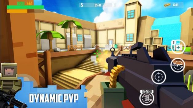 方块枪战PVP射击游戏中文手机版