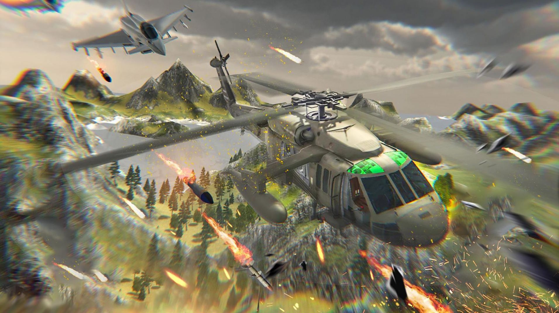 战争直升机射击游戏安卓版(War GamesDuty for Gunship)