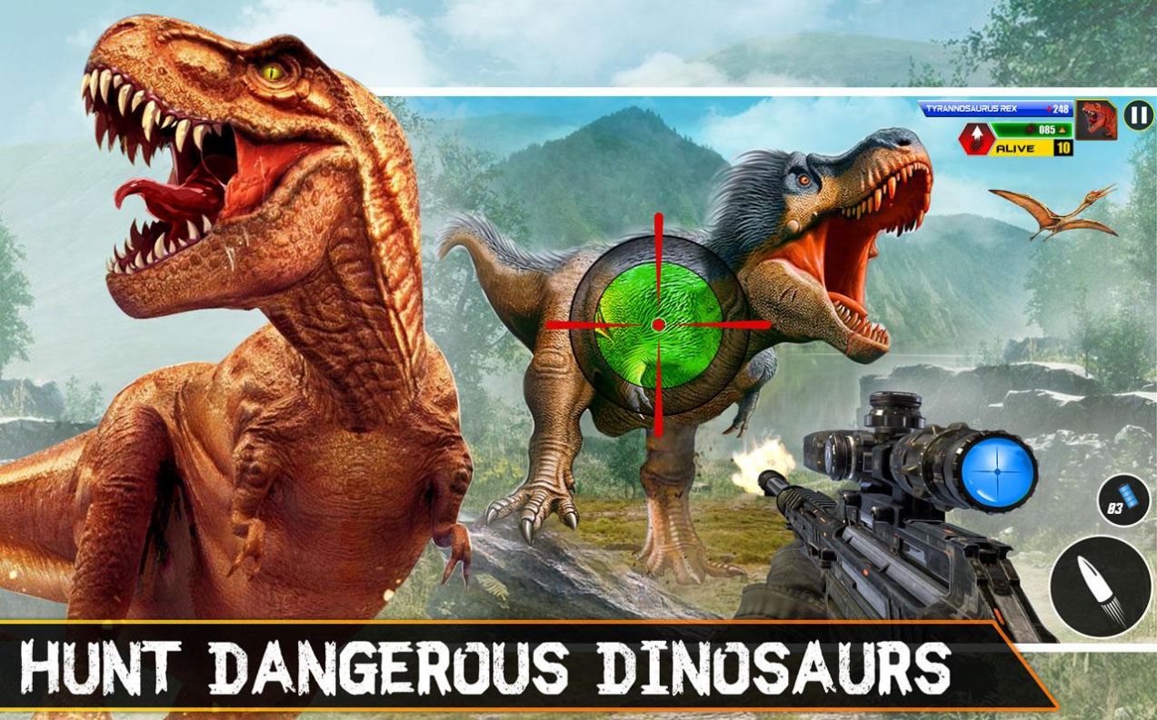 恐龙生存狩猎模拟器游戏安卓版(Dino Hunting Games Wild Animal Hunter 3D)