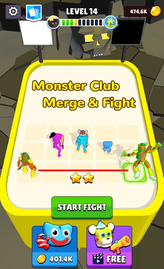 怪物俱乐部合并与战斗游戏安卓中文版(Monster Club Merge and Fight)