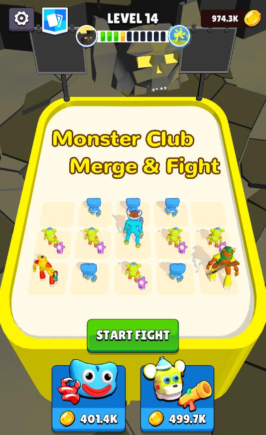 怪物俱乐部合并与战斗游戏安卓中文版(Monster Club Merge and Fight)