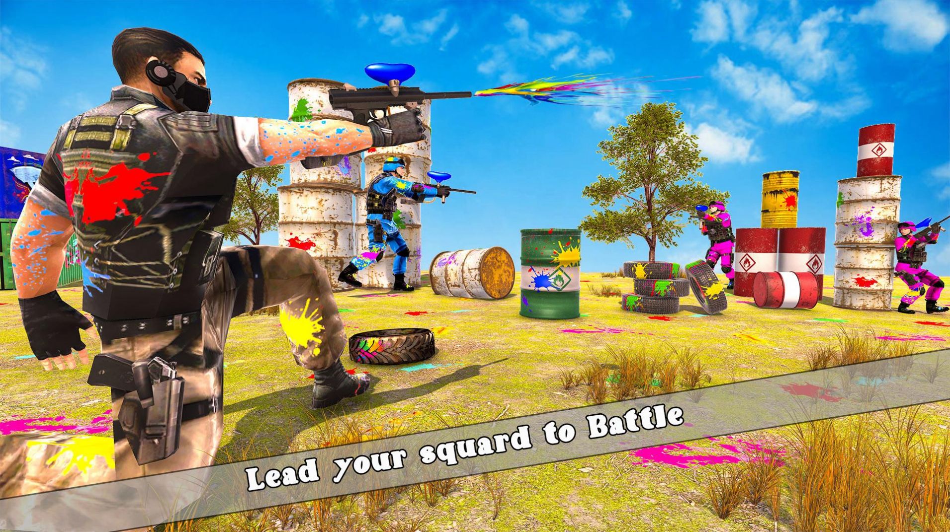 彩弹射击战斗模拟器游戏安卓版(Arena Paintball Battle)
