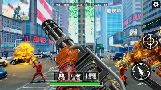 银行抢劫射击枪游戏手机版