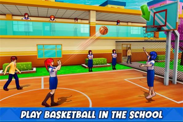 女生高中校园生活游戏中文版最新版（Anime Girls School Simulator）