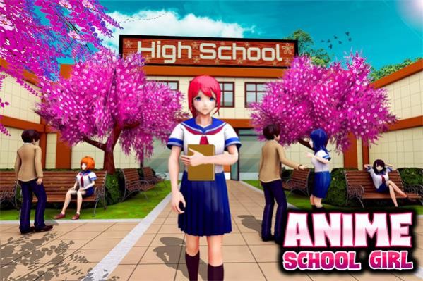 女生高中校园生活游戏中文版最新版（Anime Girls School Simulator）