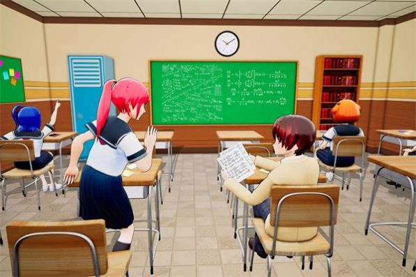 女生高中校园生活游戏中文版最新版（Anime Girls School Simulator）
