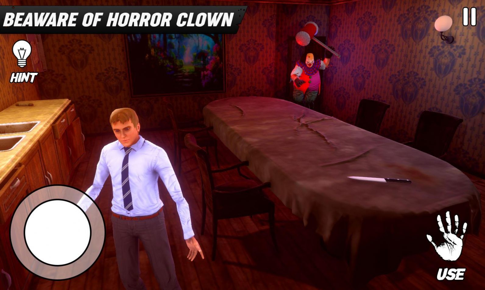 恐怖厉鬼小丑3D游戏中文手机版(SCARY HORROR CLOWN 3D)