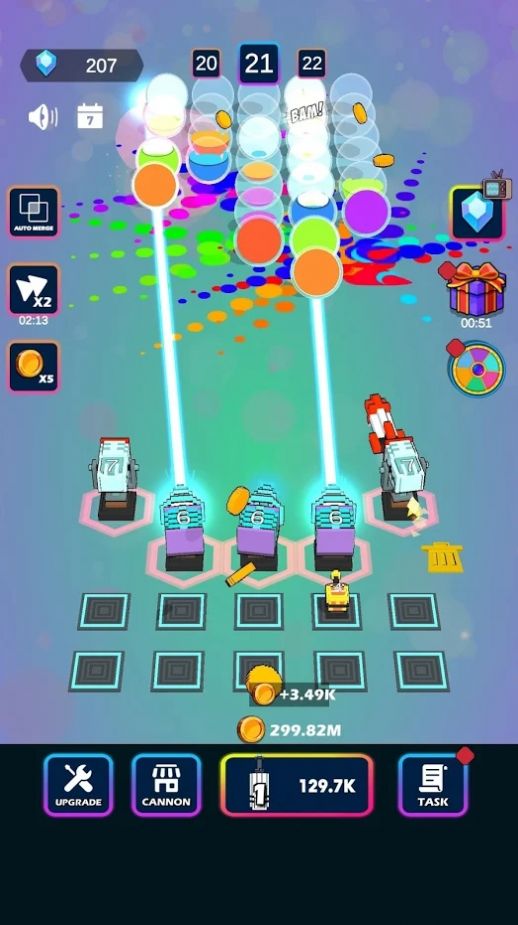 彩色轰炸3D免费金币最新版