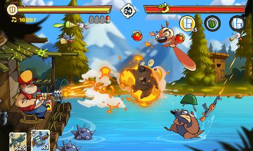 沼泽激战2免费金币无敌最新版(Swamp Attack 2)