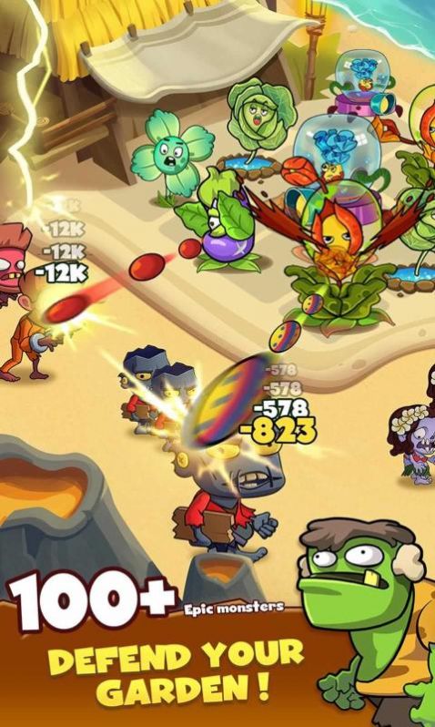 僵尸防御植物战争游戏红包版正版