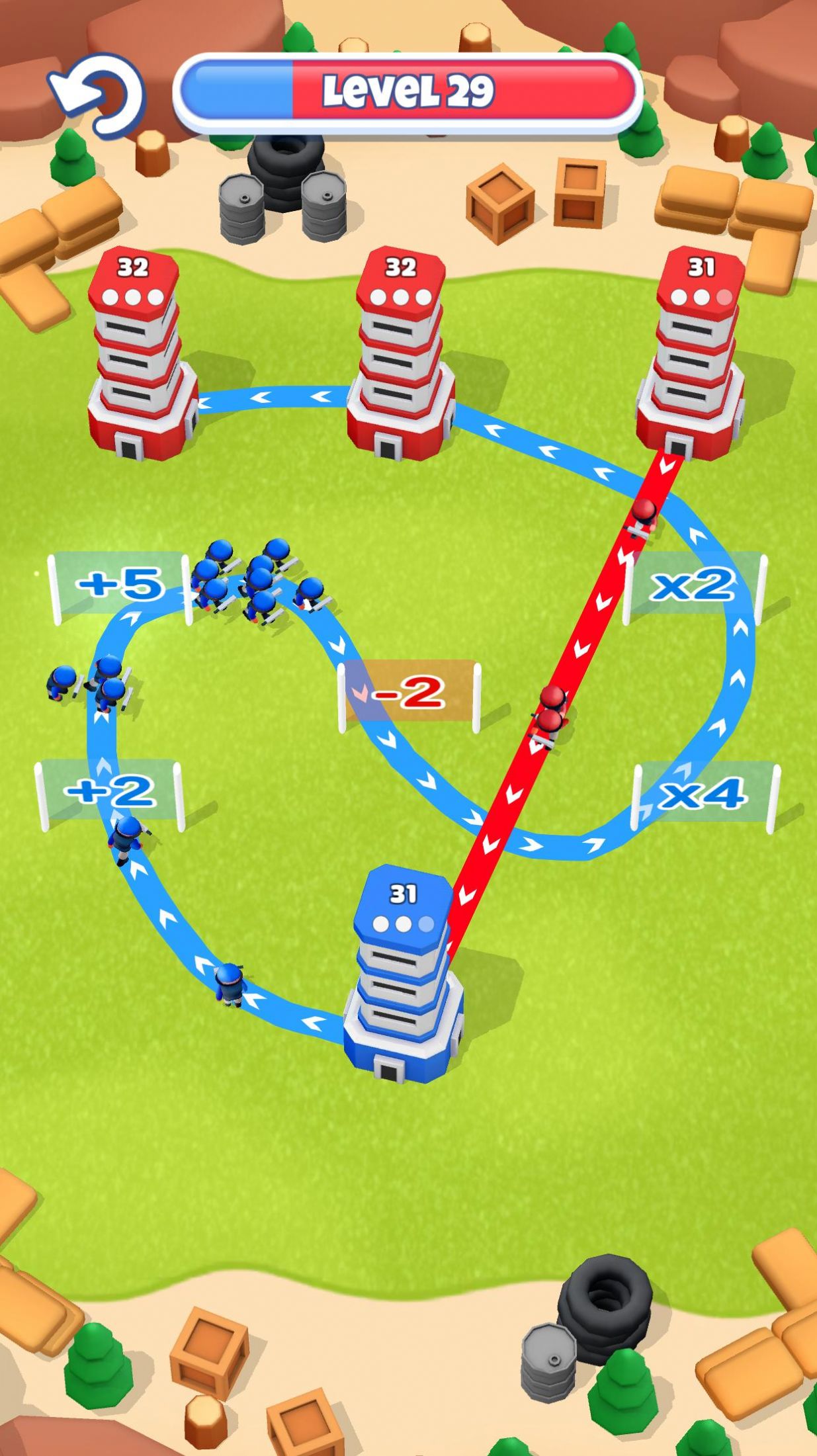红蓝军对抗演练游戏版(Tower War)