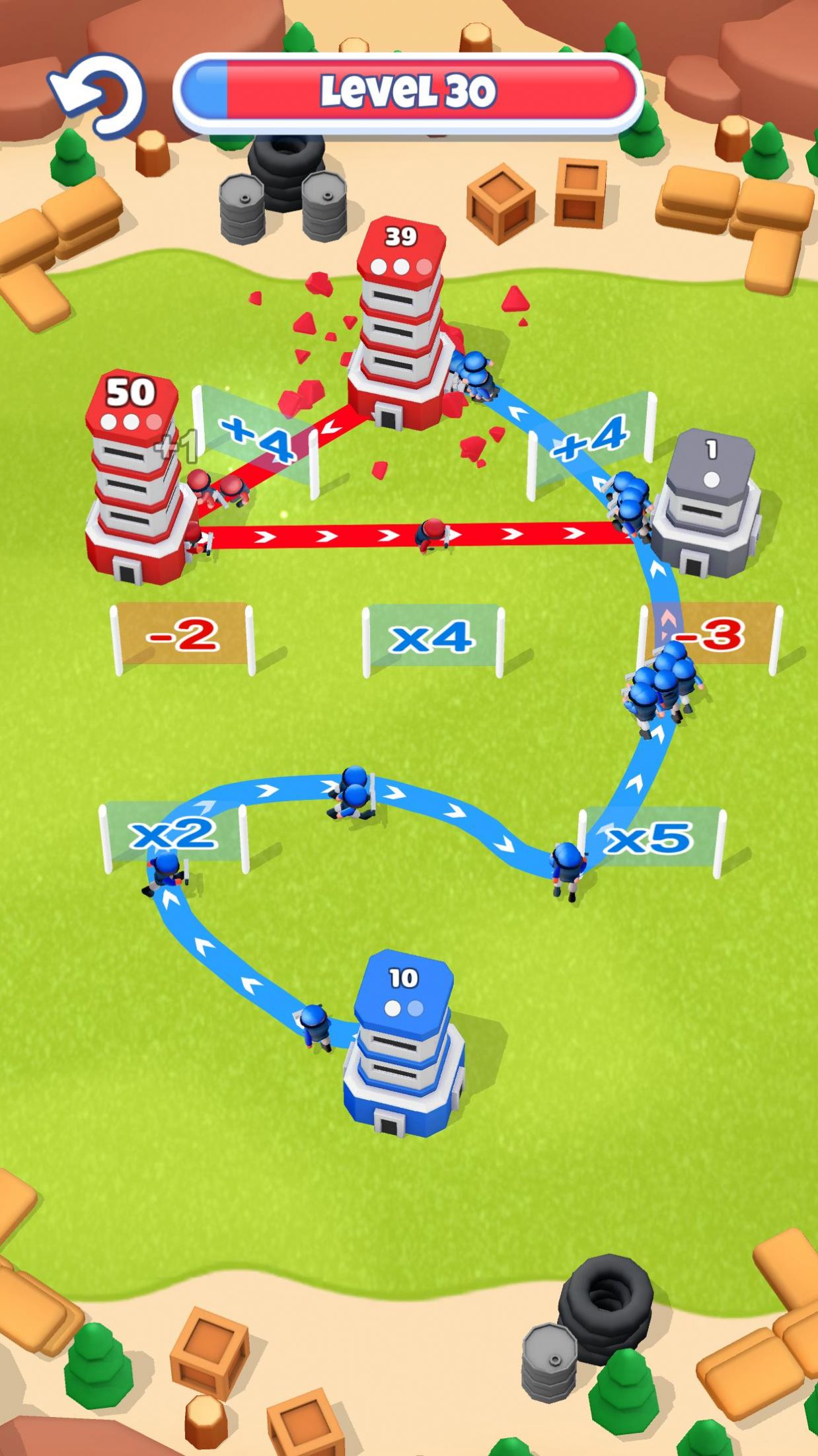 红蓝军对抗演练游戏版(Tower War)
