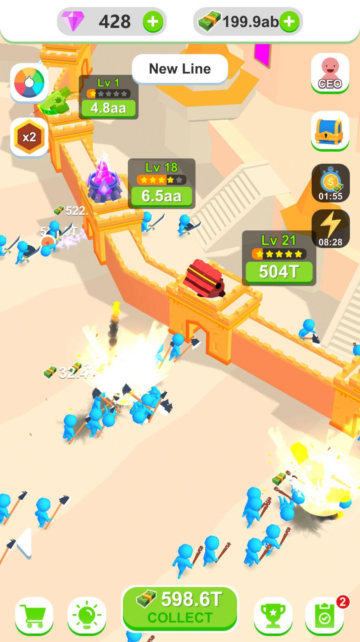 空闲城堡塔防游戏中文版(Idle Castle Defense)