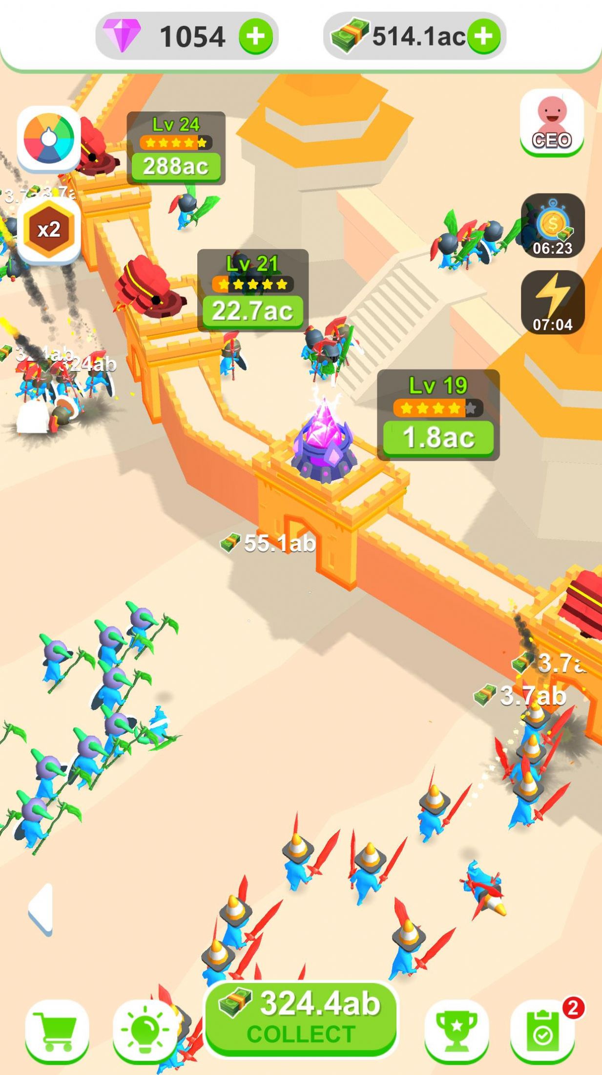空闲城堡塔防游戏中文版(Idle Castle Defense)