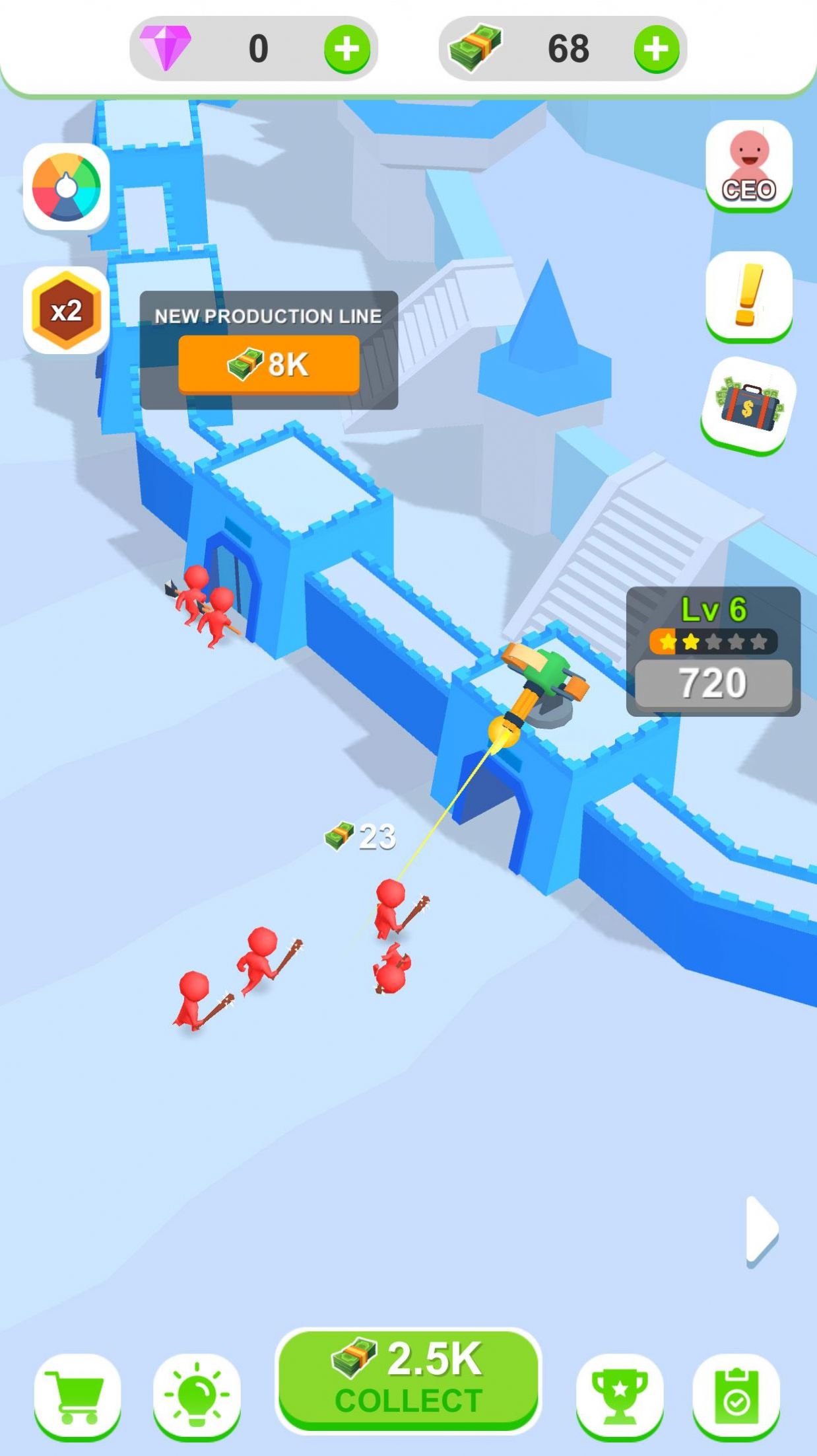 空闲城堡塔防游戏中文版(Idle Castle Defense)