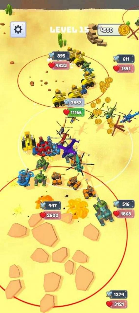 坦克竞技合并战游戏安卓版(Tanks Arena Merge and Fight)